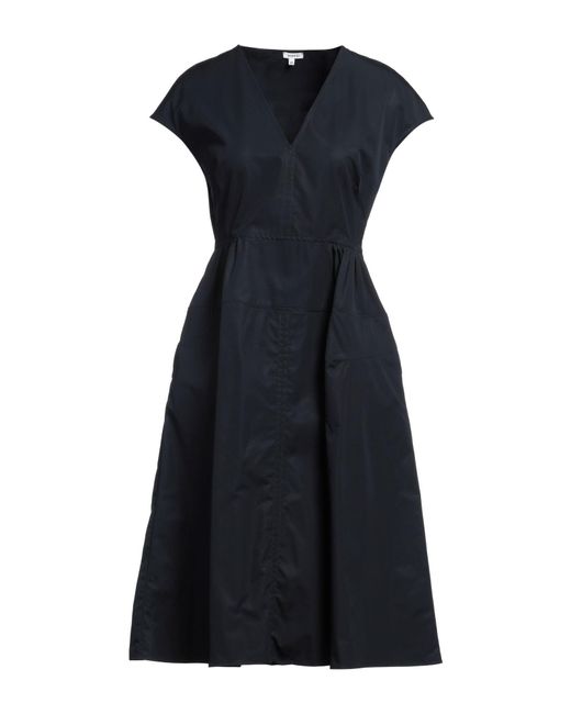 Aspesi Black Midi Dress Cotton