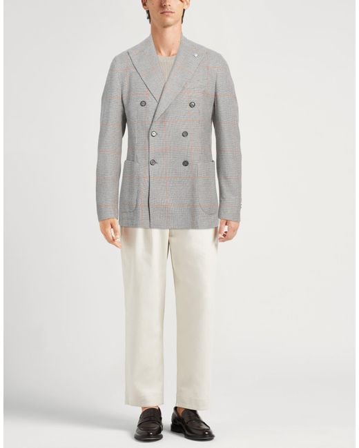 L.b.m. 1911 Gray Blazer for men