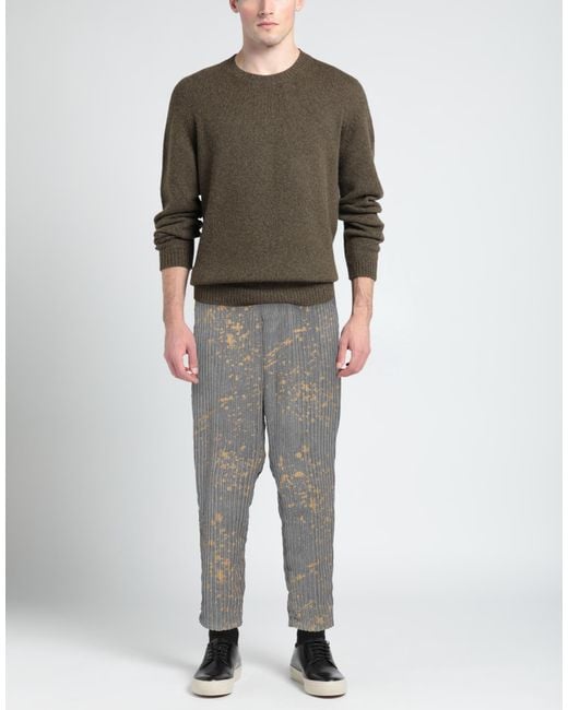 MOOD_ONE Gray Pants Polyester, Polyamide for men