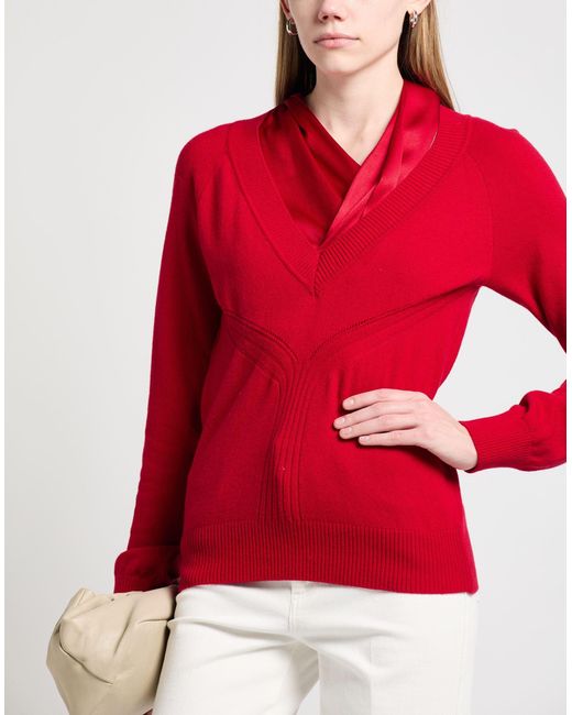 Pullover Alberta Ferretti en coloris Red