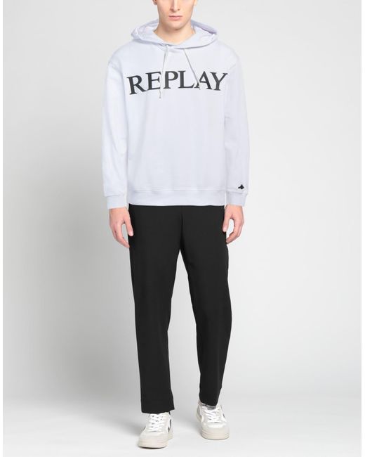 Replay White Sweatshirt for men