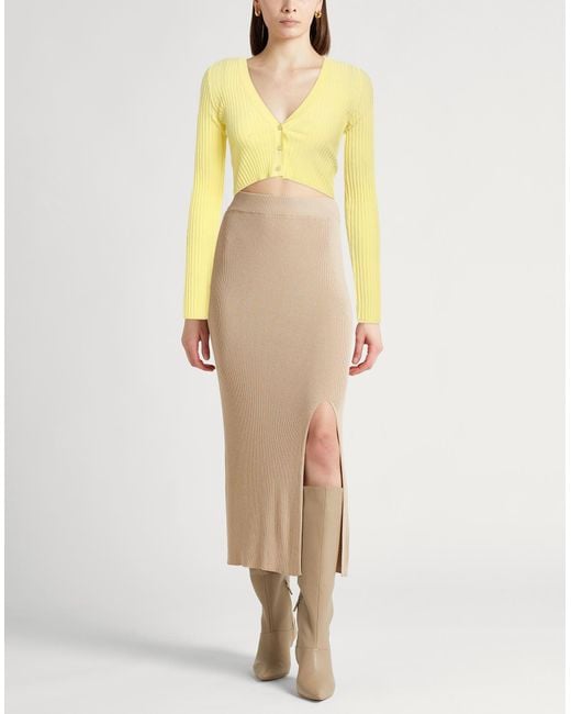 Roberto Collina Yellow Cardigan Viscose, Polyester