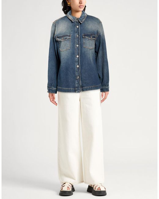 God Save Denim Blue Denim Outerwear Cotton
