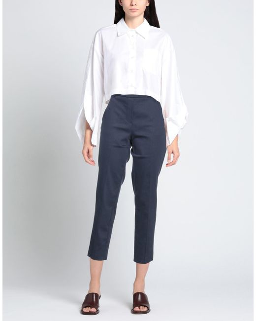 Mp Massimo Piombo Blue Trouser