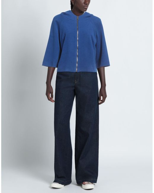 Exte Blue Bright Jacket Viscose, Polyamide, Elastane