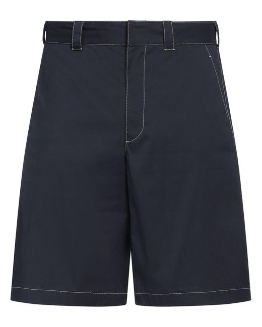 Prada Blue Midnight Shorts & Bermuda Shorts Cotton, Polyamide, Elastane for men