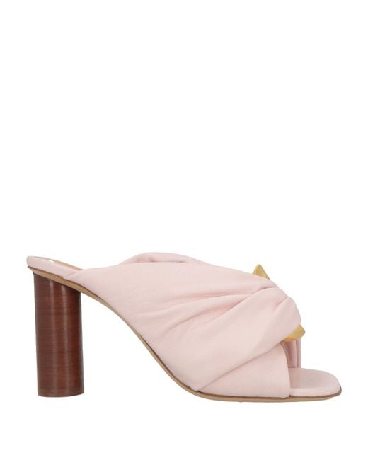 J.W. Anderson Pink Light Sandals Lambskin