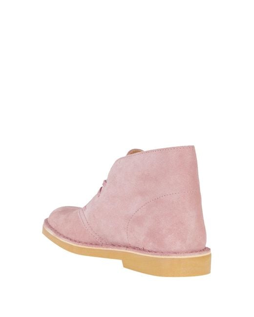 Clarks Pink Ankle Boots