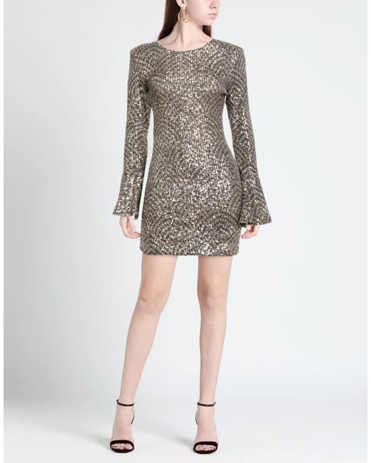 SILENCE LIMITED Gray Mini Dress Polyamide, Elastane