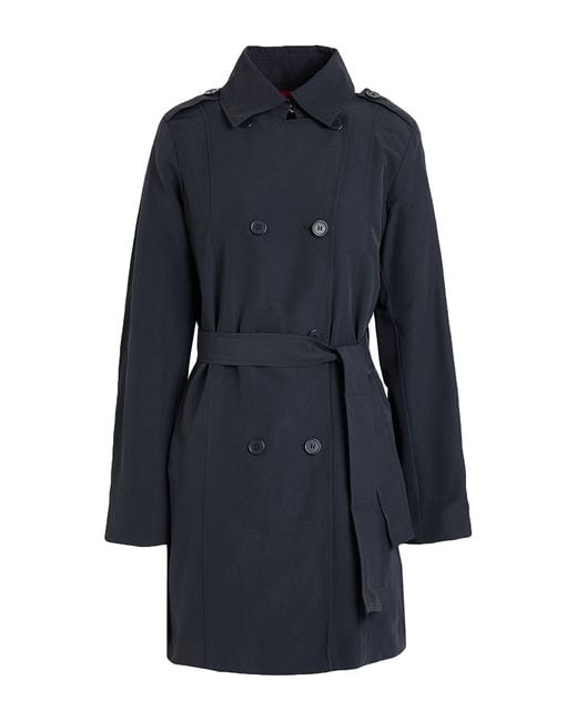 MAX&Co. Blue Overcoat & Trench Coat