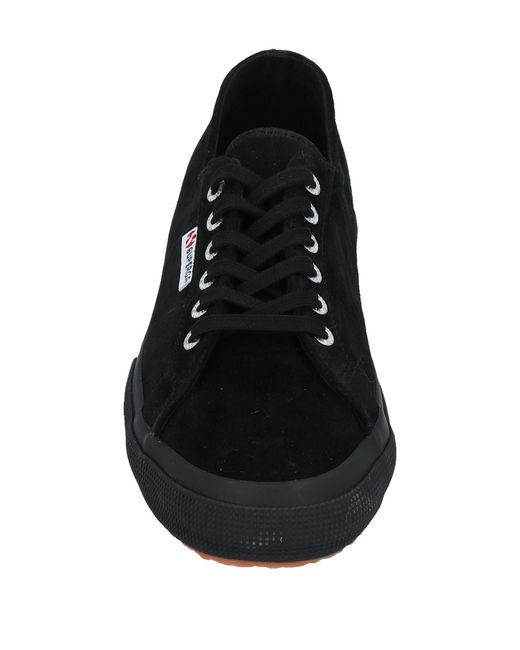 Superga Black Sneakers Leather for men