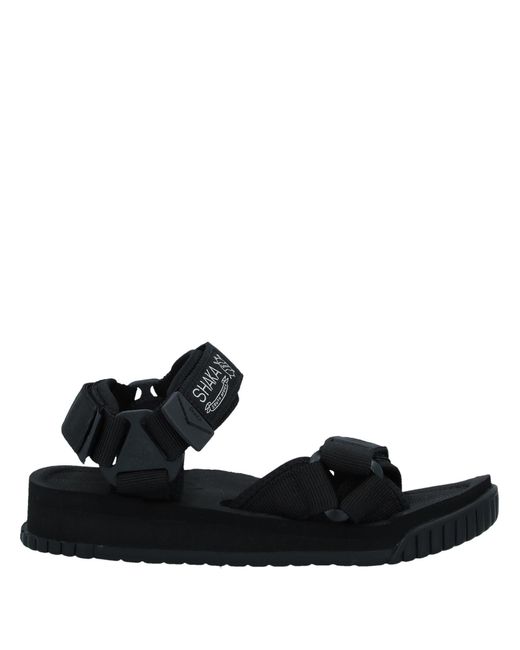 Shaka Black Sandals