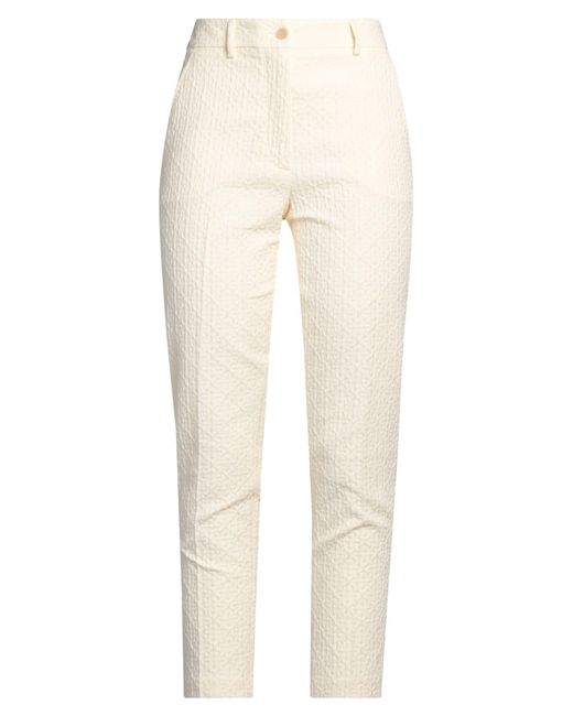 SEVENTY VENEZIA Natural Cream Pants Cotton, Polyester, Polyamide