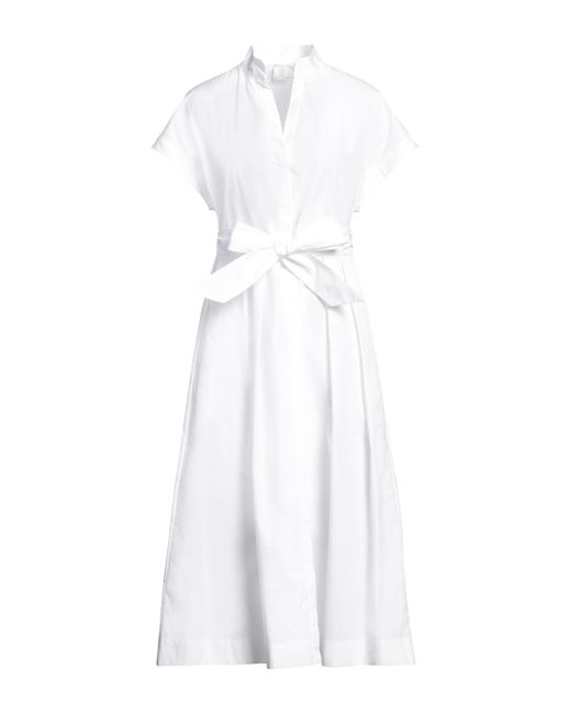 Eleventy White Midi Dress