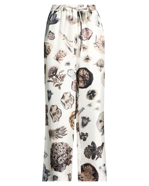 Marni White Pants Silk
