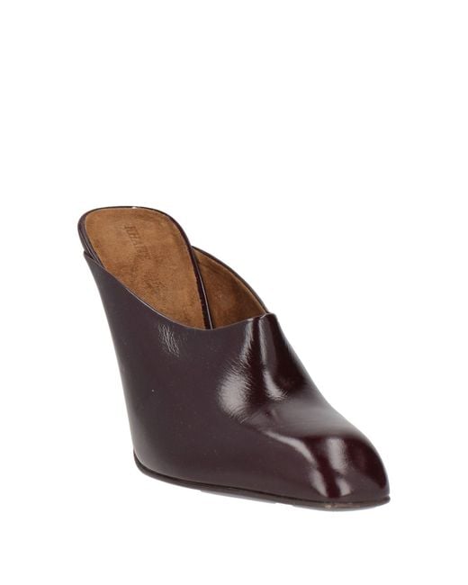 Khaite Brown Mules & Clogs
