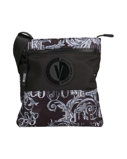 Bolso con bandolera Versace de hombre de color Black