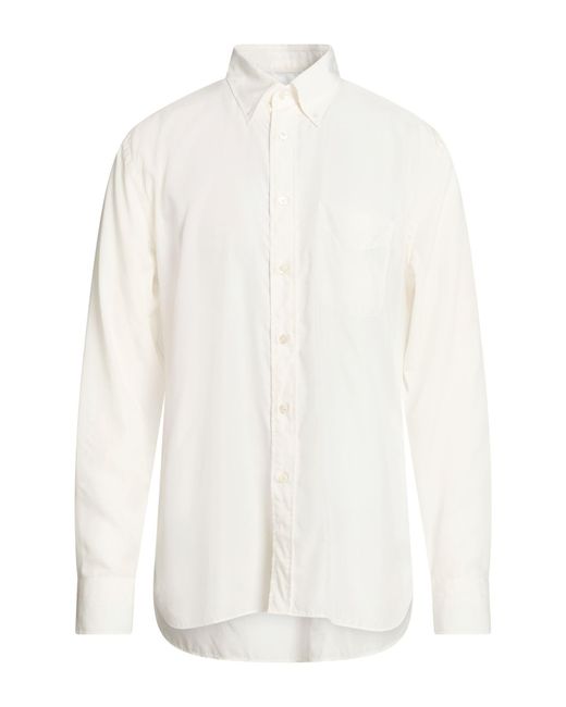 Tom Ford White Shirt Lyocell, Silk for men
