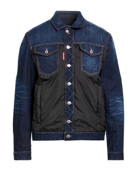DSquared² Blue Denim Outerwear for men