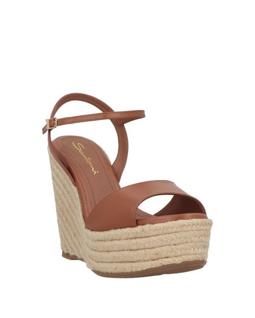 Santoni Natural Espadrilles Leather
