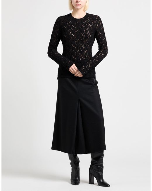 Max Mara Black Top Cotton, Polyamide, Elastane