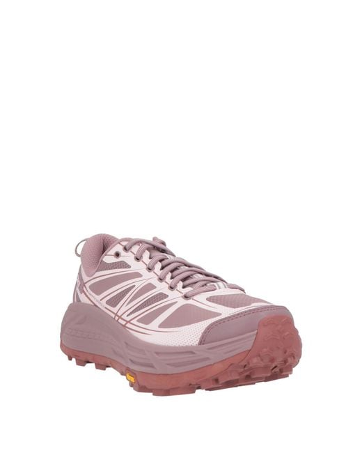 Hoka One One Pink Mauve Sneakers Synthetic Material, Textile Fibers