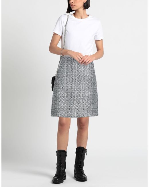 Alberta Ferretti Gray Mini Skirt