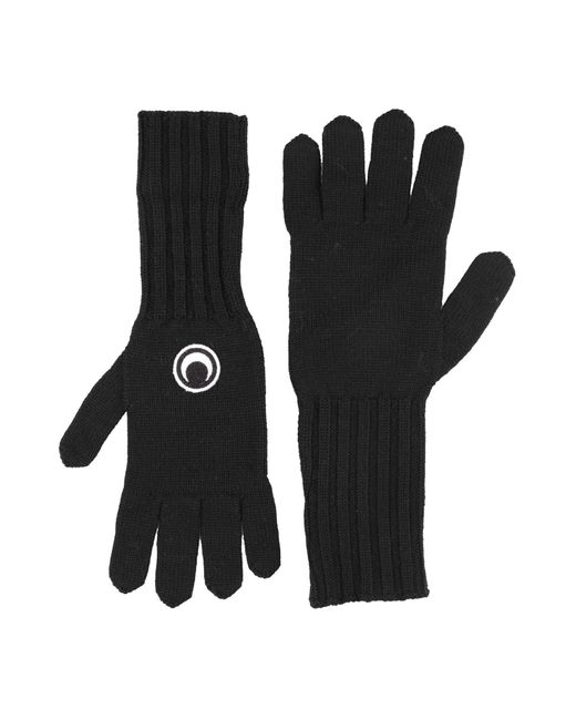 MARINE SERRE Black Gloves