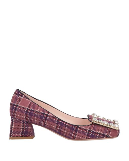 Roger Vivier Pink Pumps Textile Fibers