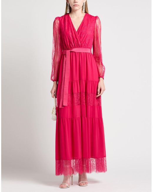 Twinset Pink Maxi-Kleid