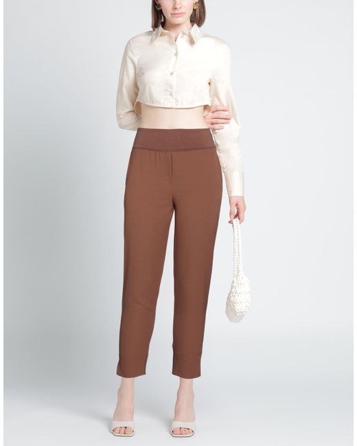 Manila Grace Brown Trouser