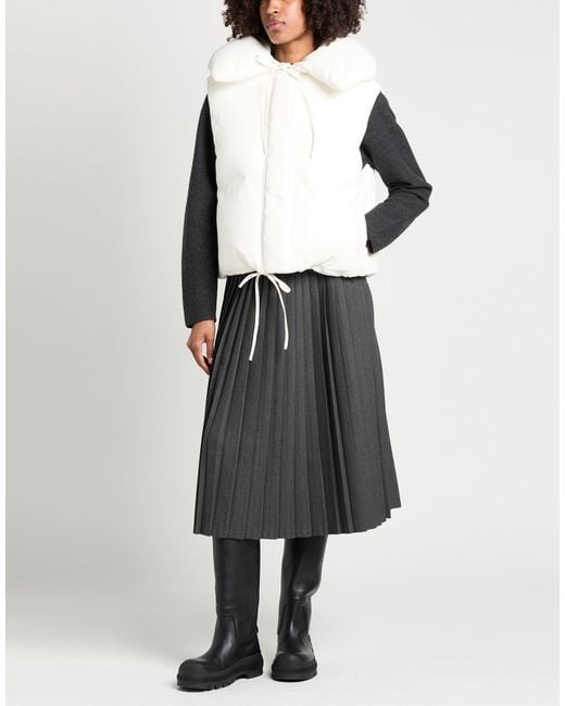 Jil Sander White Vest Ovine Leather