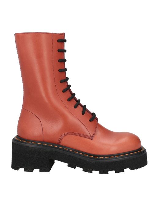 Barracuda Red Ankle Boots