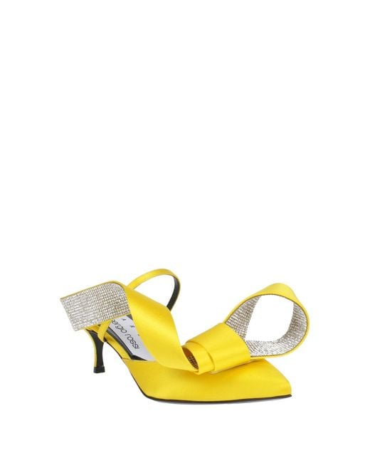 AREA X SERGIO ROSSI Yellow Mules & Clogs
