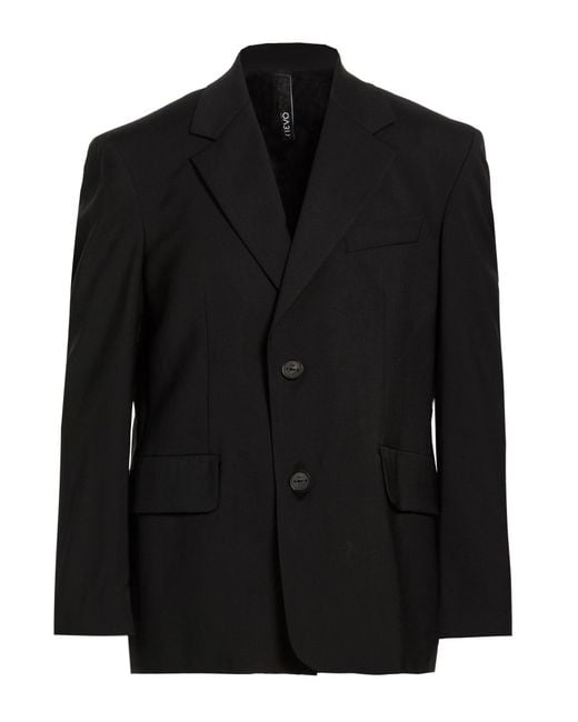 Hevò Black Blazer Polyester for men