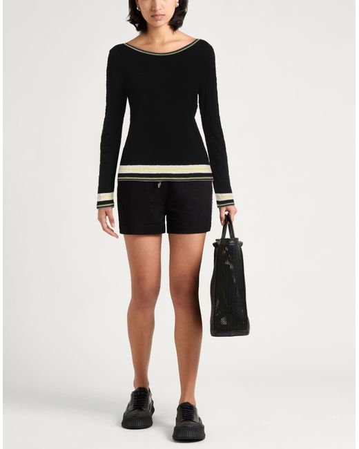 Ermanno Scervino Black Sweater Viscose, Polyester