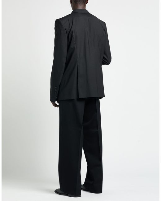 Rick Owens Black Blazer Virgin Wool, Elastane for men