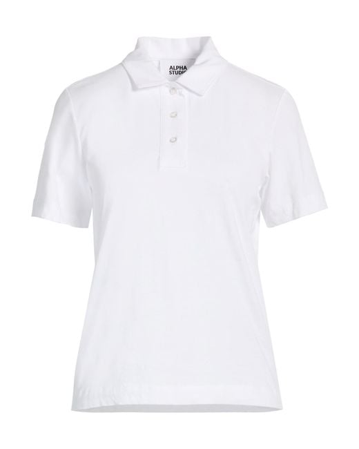Polo Alpha Studio de color White
