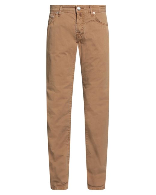 Jacob Cohen Natural Pants Cotton, Elastane for men