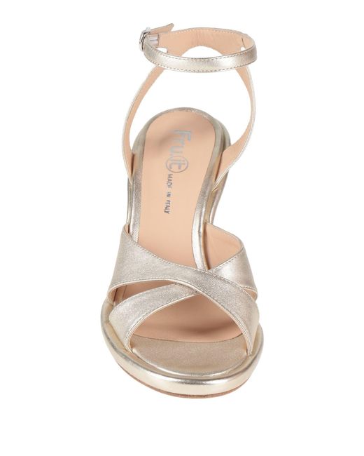 FRU.IT Metallic Sandals Leather