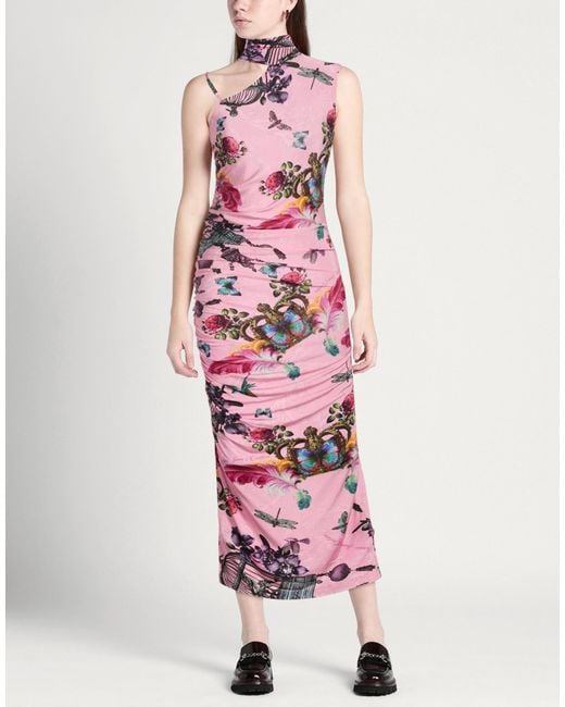 Versace Jeans Couture Pink Maxi Dress