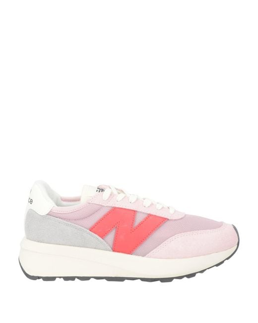New Balance Pink 370D Sneakers Leather, Textile Fibers for men