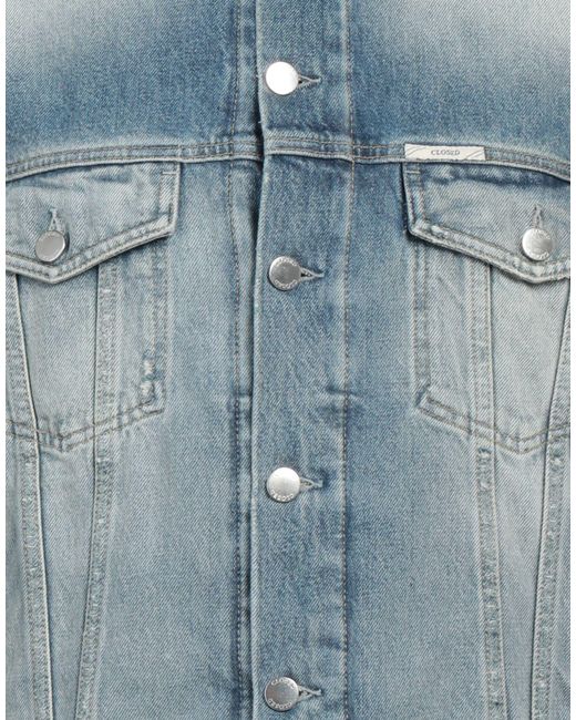 Closed Blue Denim Outerwear for men