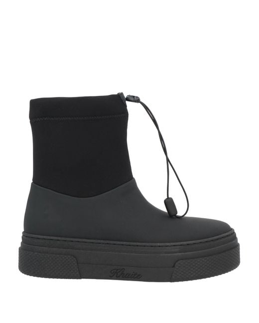 Khaite Black Ankle Boots