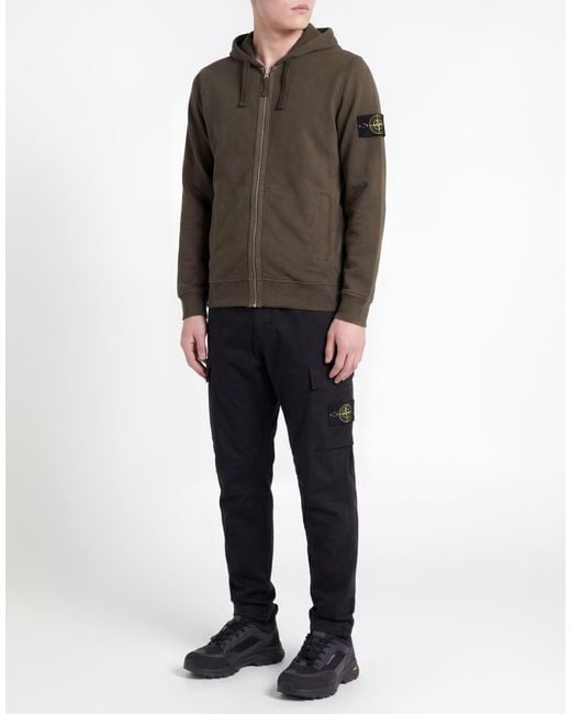 Stone Island Green Sweatshirt Cotton for men