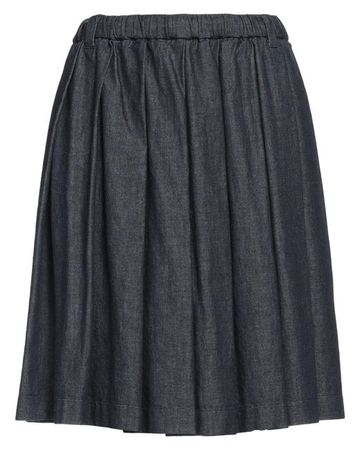 Aspesi Gray Denim Skirt