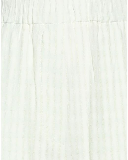 Barena White Pants Viscose