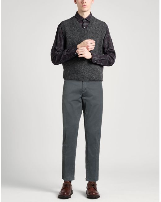 AT.P.CO Gray Lead Pants Cotton, Elastane for men
