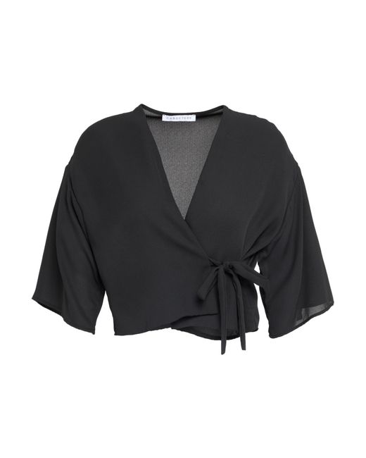 Caractere Black Wrap Cardigans