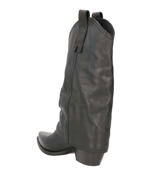 Paloma Barceló Gray Ankle Boots Leather